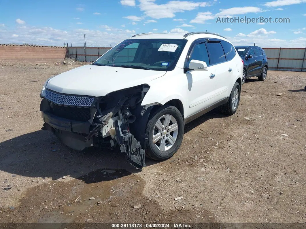 2011 Chevrolet Traverse 2lt White vin: 1GNKVJED7BJ111337