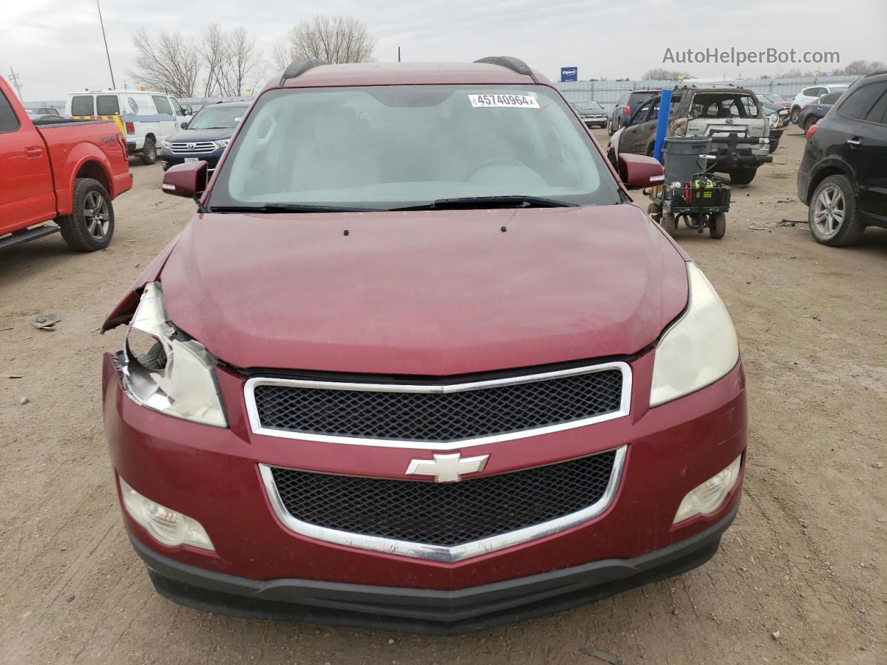 2011 Chevrolet Traverse Lt Maroon vin: 1GNKVJED7BJ301039