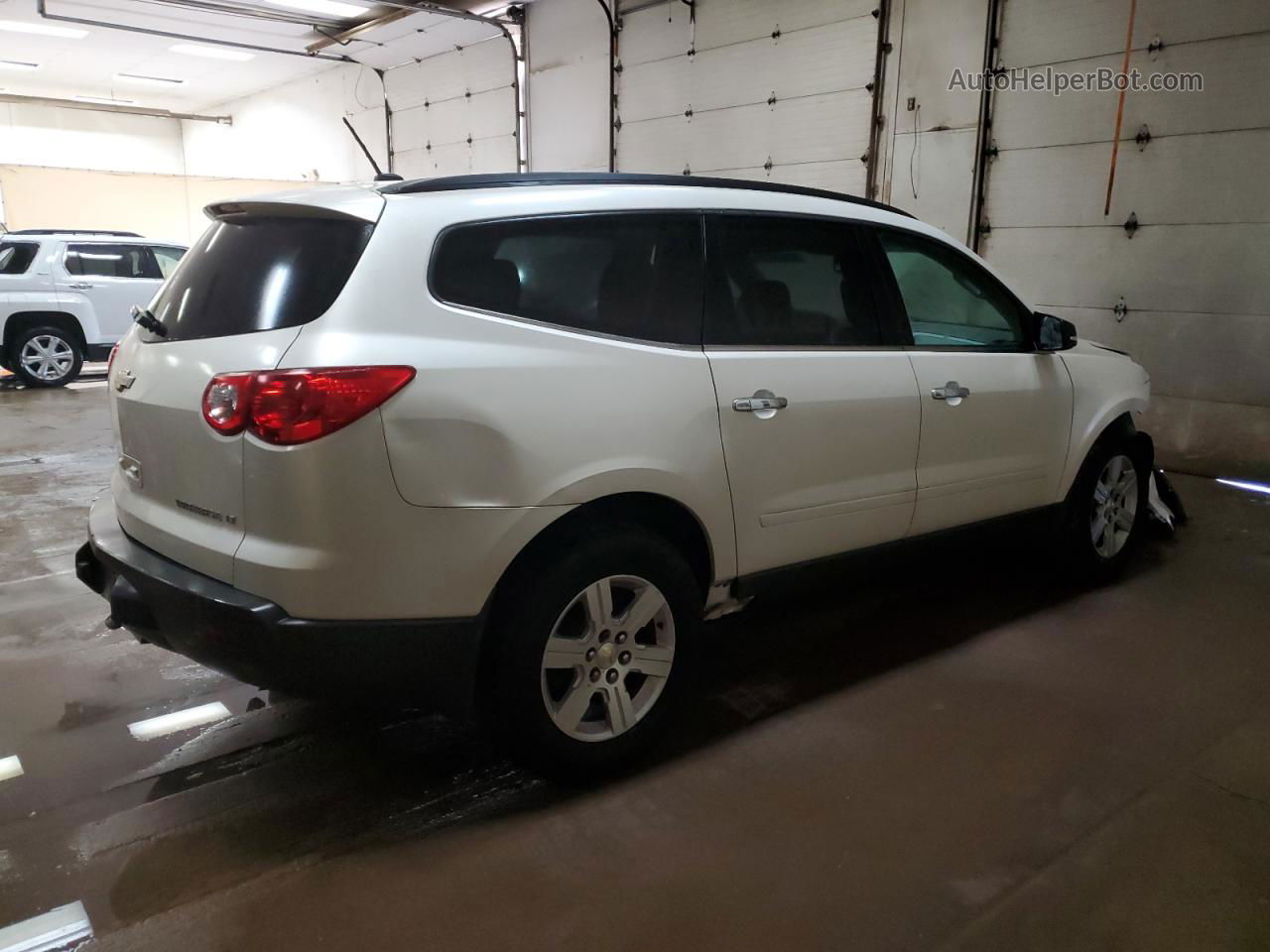 2012 Chevrolet Traverse Lt White vin: 1GNKVJED7CJ105894