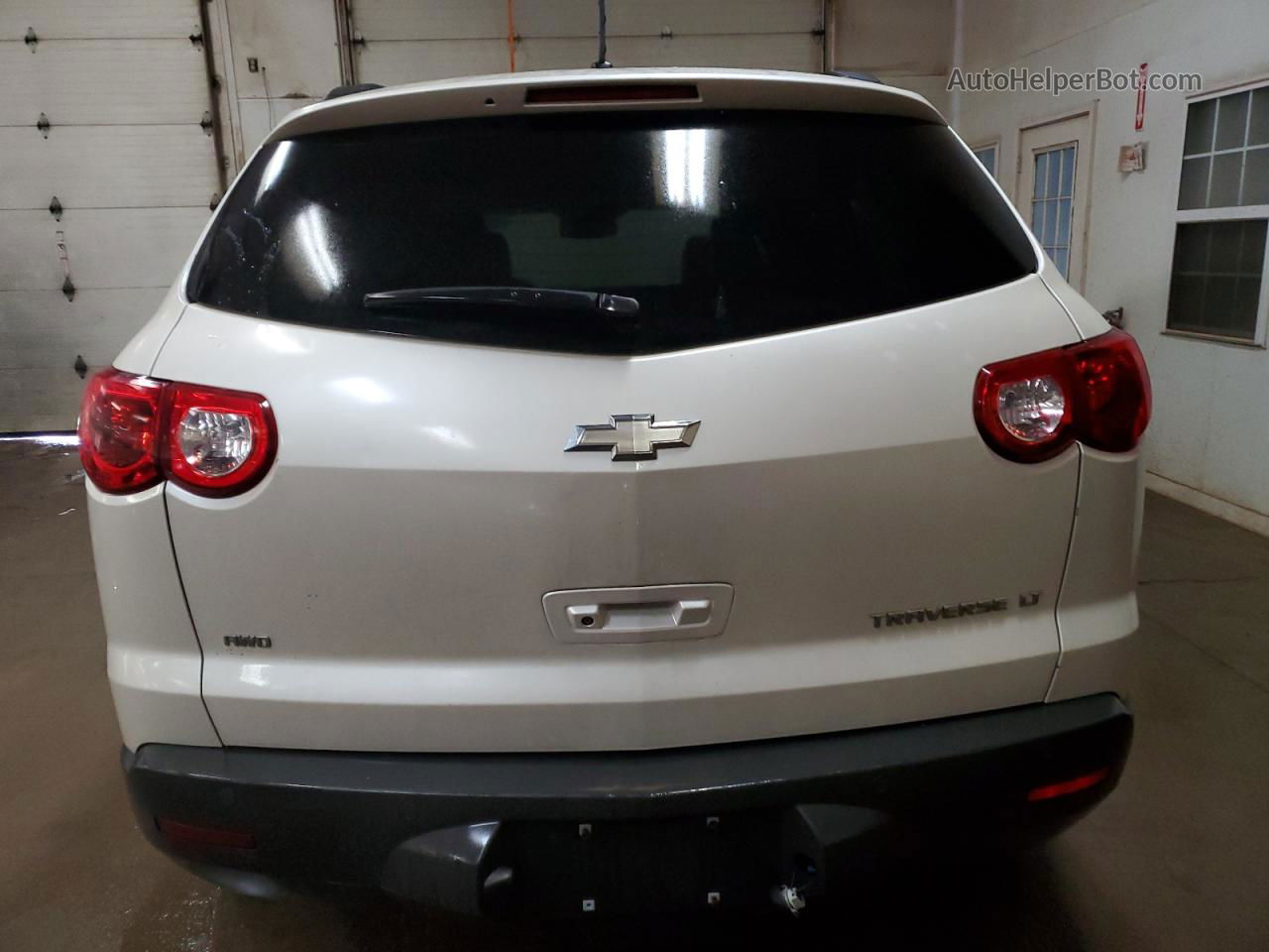 2012 Chevrolet Traverse Lt White vin: 1GNKVJED7CJ105894