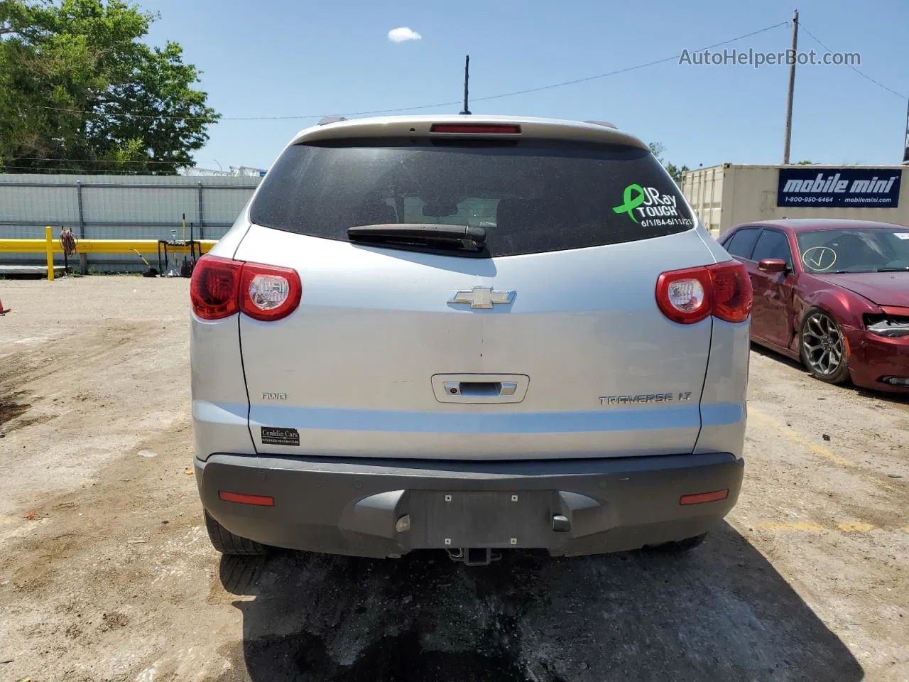 2012 Chevrolet Traverse Lt Silver vin: 1GNKVJED7CJ114174