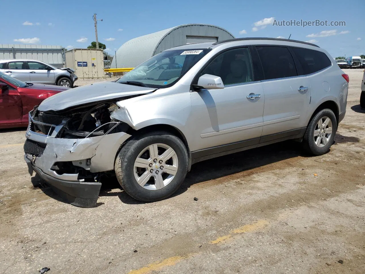 2012 Chevrolet Traverse Lt Silver vin: 1GNKVJED7CJ114174