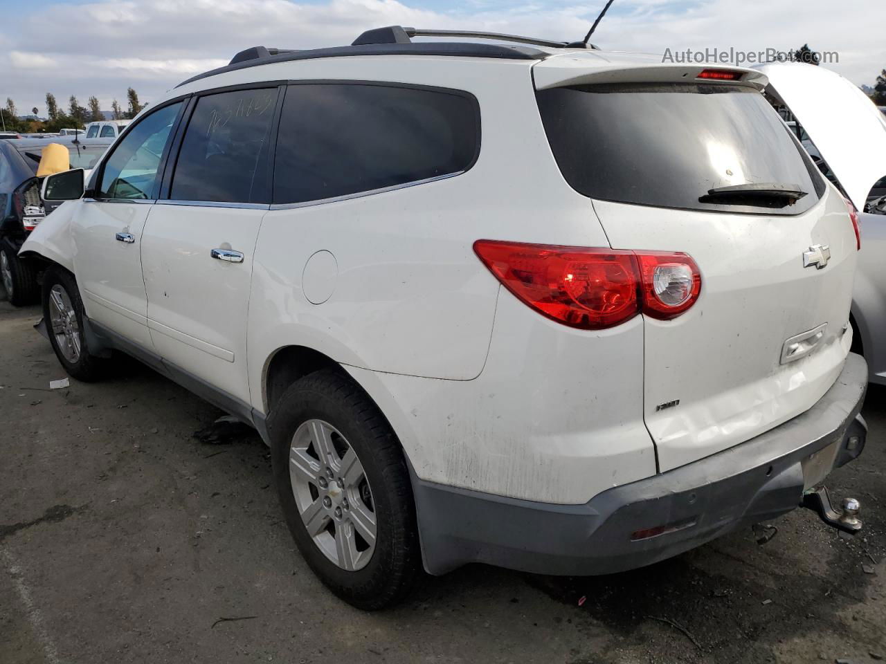 2012 Chevrolet Traverse Lt White vin: 1GNKVJED8CJ206345