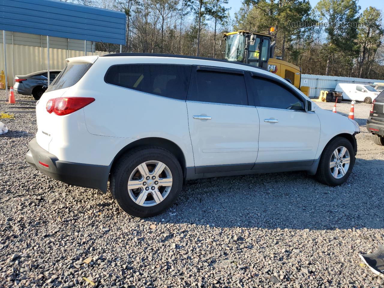 2012 Chevrolet Traverse Lt White vin: 1GNKVJED9CJ144020