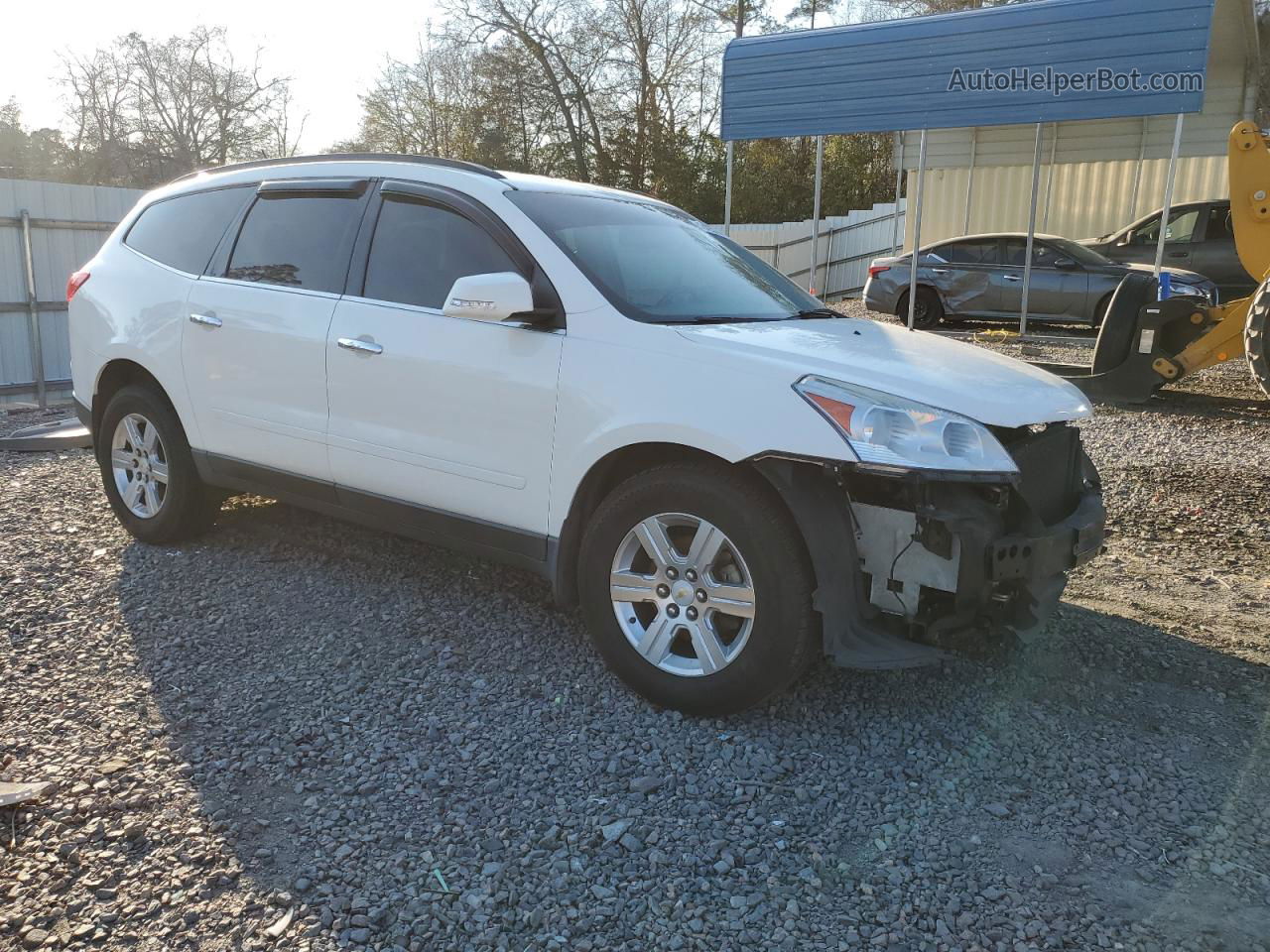 2012 Chevrolet Traverse Lt White vin: 1GNKVJED9CJ144020