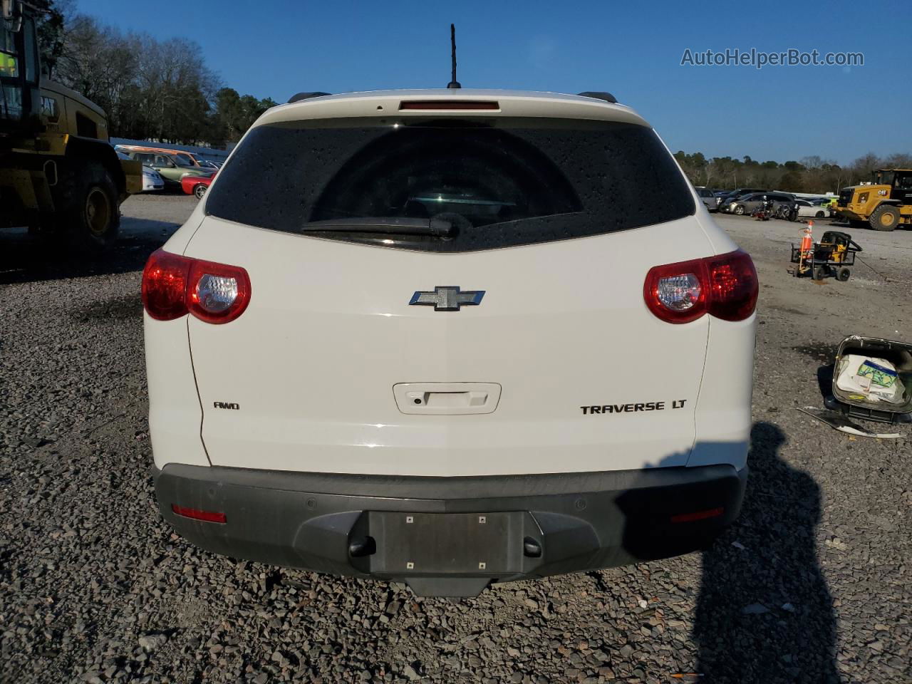 2012 Chevrolet Traverse Lt White vin: 1GNKVJED9CJ144020