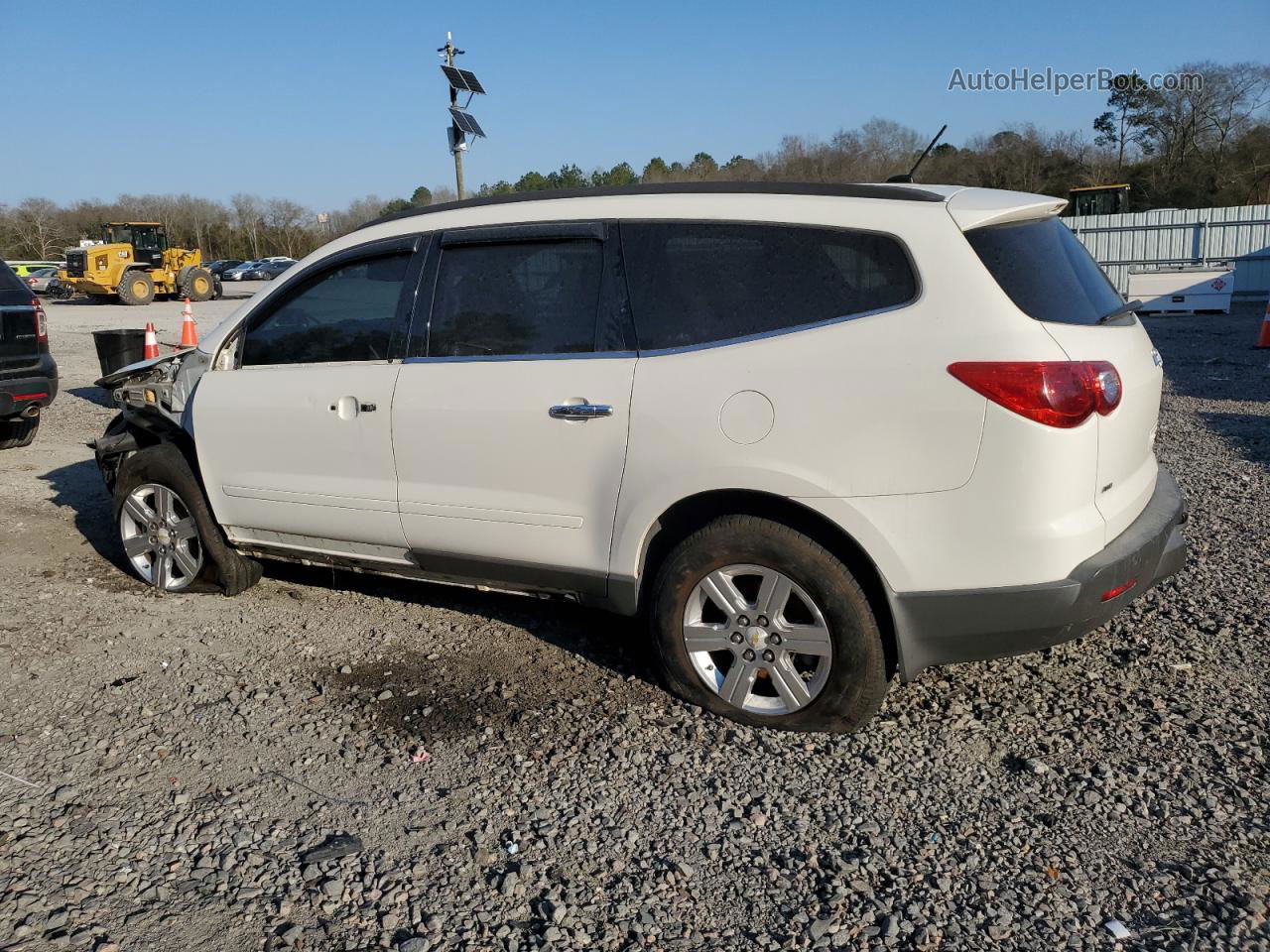 2012 Chevrolet Traverse Lt White vin: 1GNKVJED9CJ144020