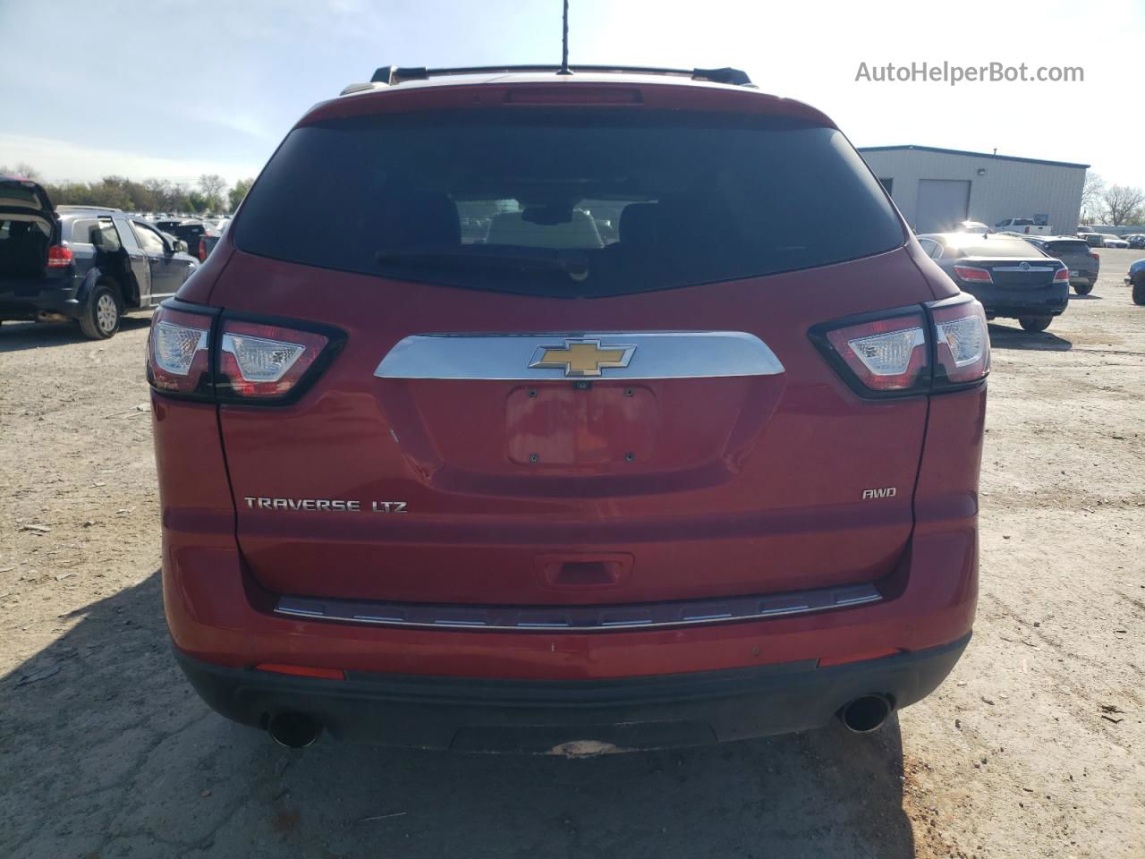 2014 Chevrolet Traverse Ltz Красный vin: 1GNKVJKD3EJ208933