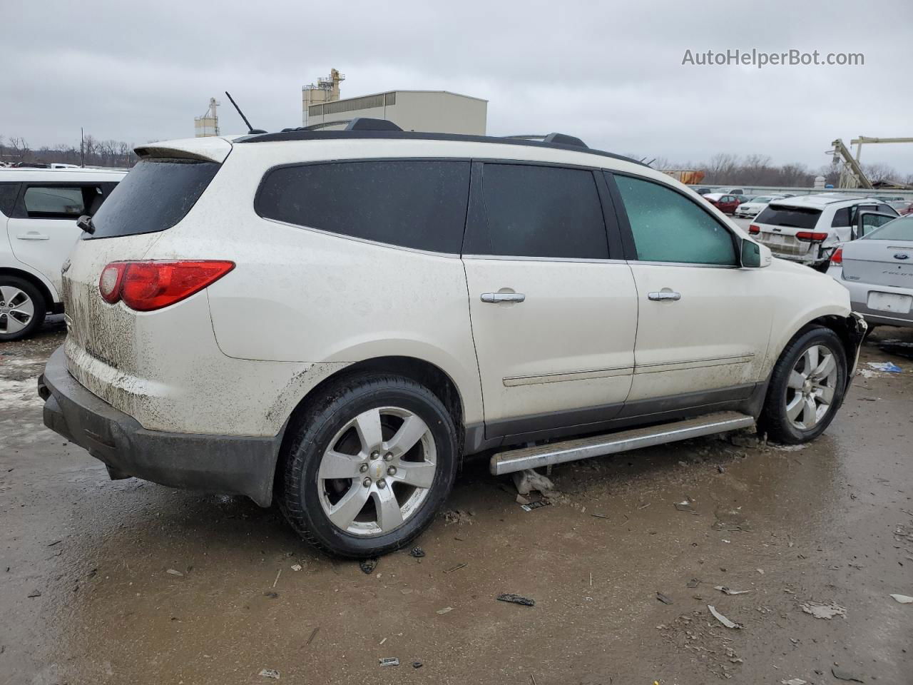 2011 Chevrolet Traverse Ltz White vin: 1GNKVLED0BJ359702