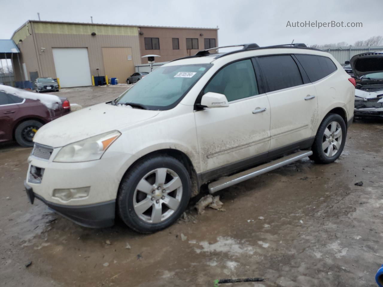 2011 Chevrolet Traverse Ltz White vin: 1GNKVLED0BJ359702