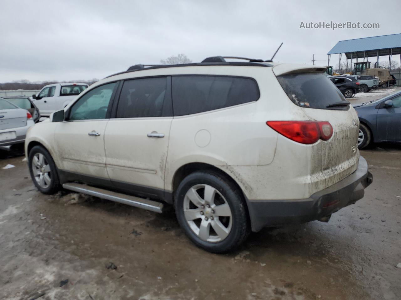 2011 Chevrolet Traverse Ltz White vin: 1GNKVLED0BJ359702