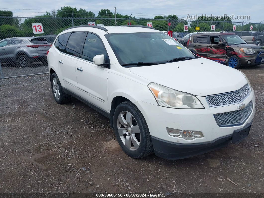 2011 Chevrolet Traverse Ltz White vin: 1GNKVLED0BJ398516