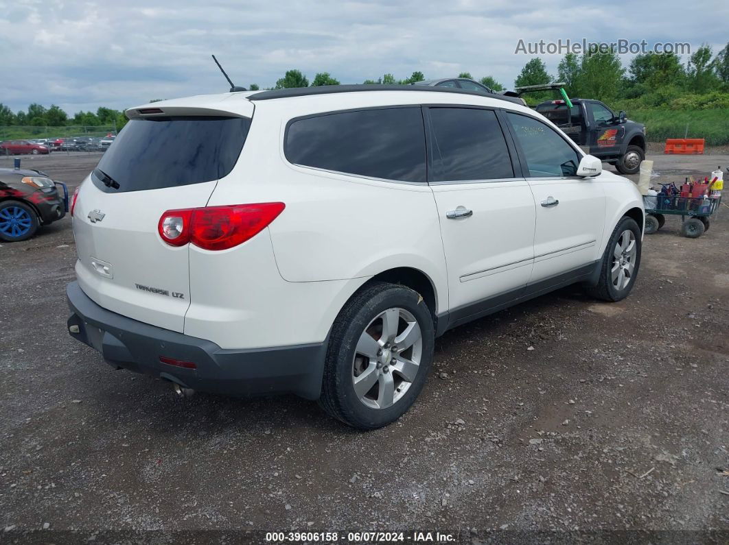 2011 Chevrolet Traverse Ltz White vin: 1GNKVLED0BJ398516