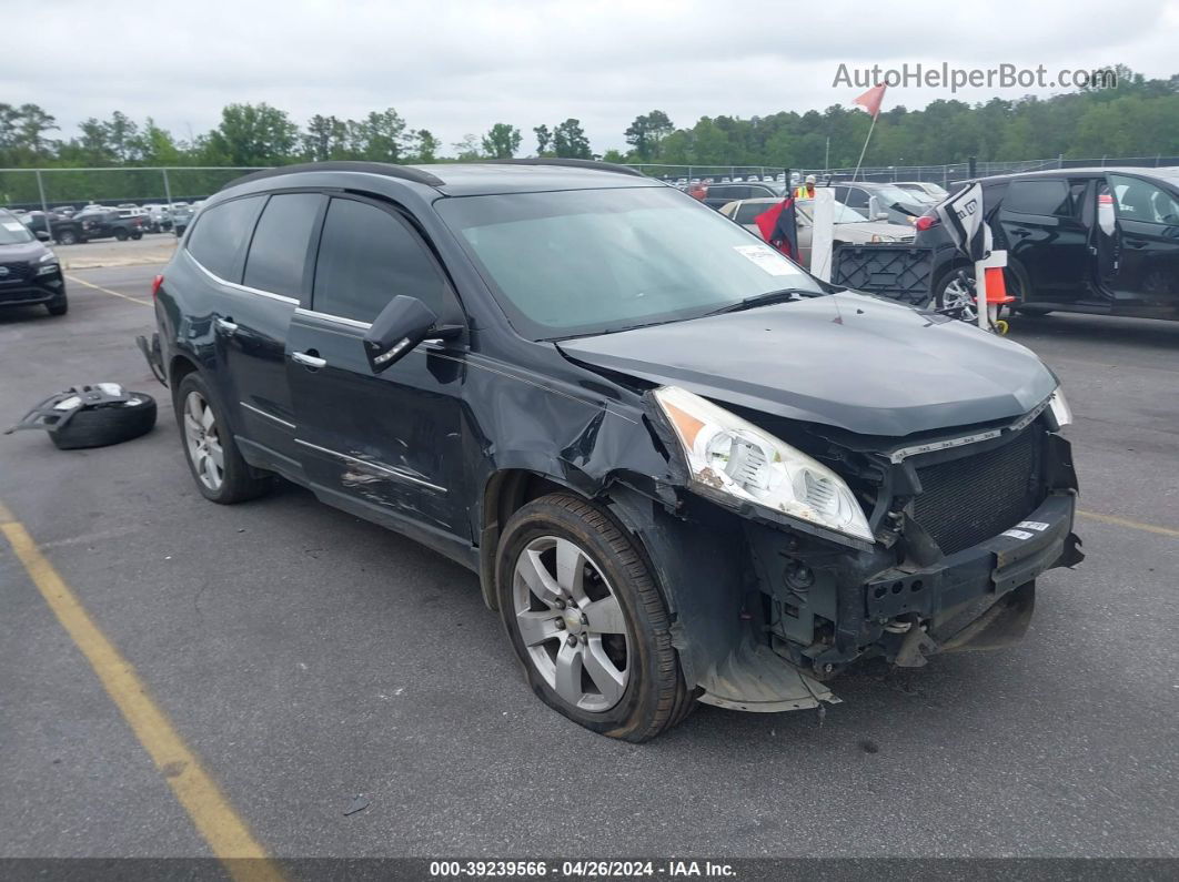 2012 Chevrolet Traverse Ltz Black vin: 1GNKVLED0CJ114710