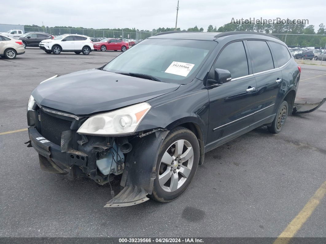 2012 Chevrolet Traverse Ltz Black vin: 1GNKVLED0CJ114710