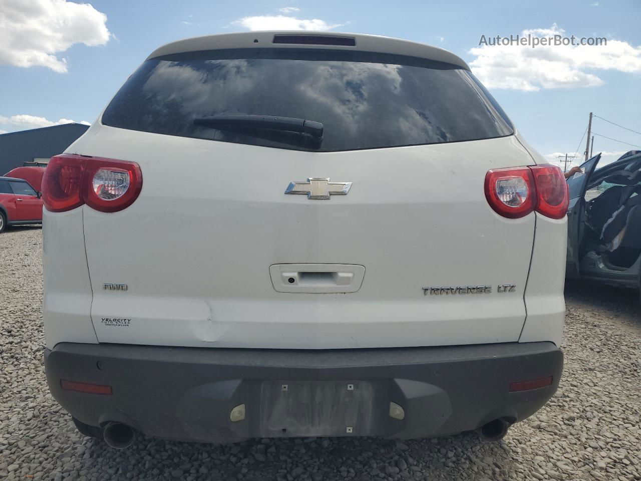 2012 Chevrolet Traverse Ltz Белый vin: 1GNKVLED0CJ275543