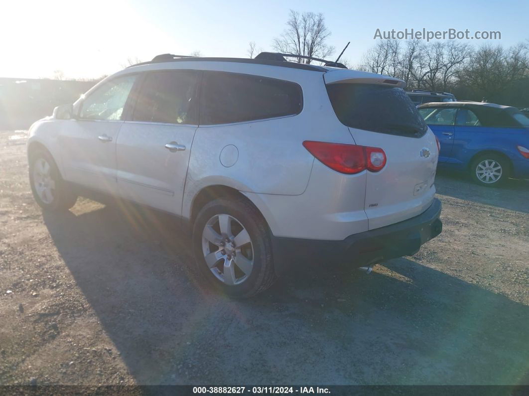 2011 Chevrolet Traverse Ltz White vin: 1GNKVLED1BJ225779