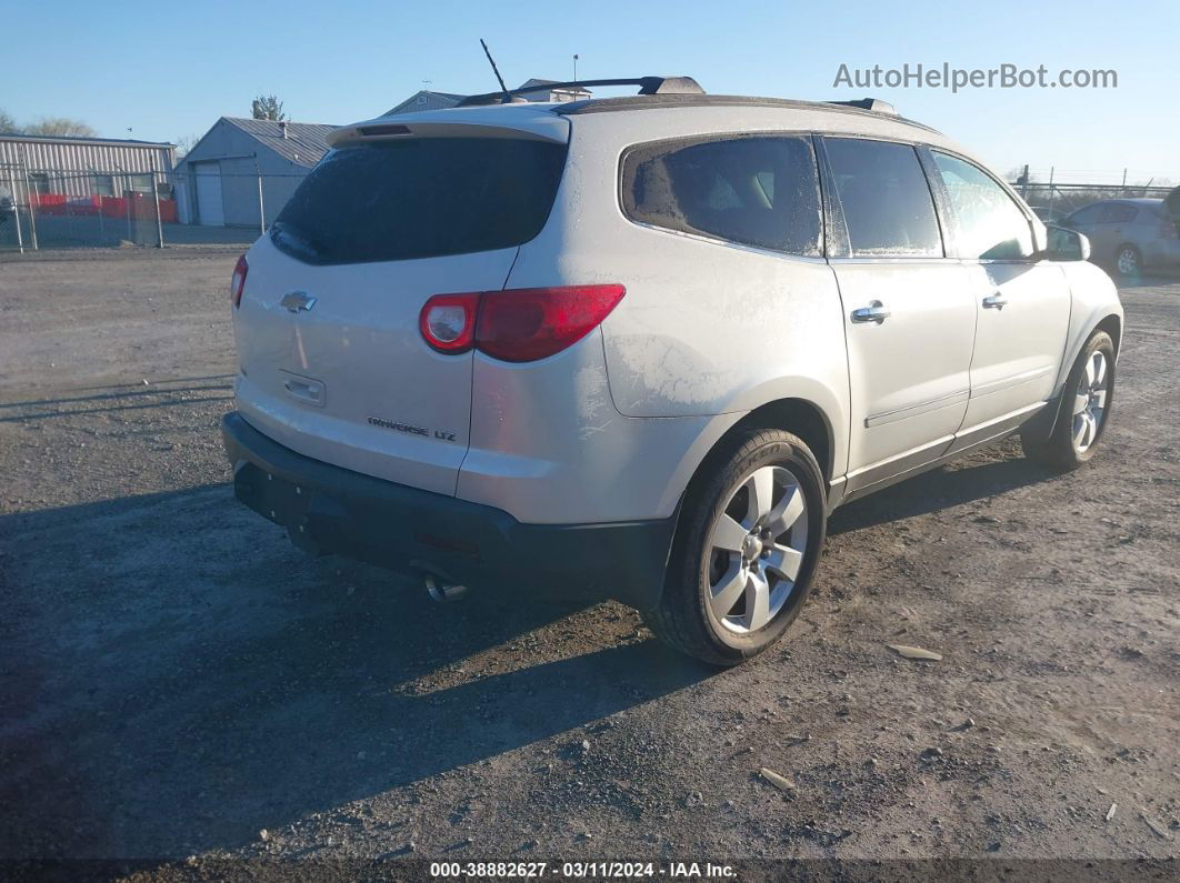 2011 Chevrolet Traverse Ltz White vin: 1GNKVLED1BJ225779