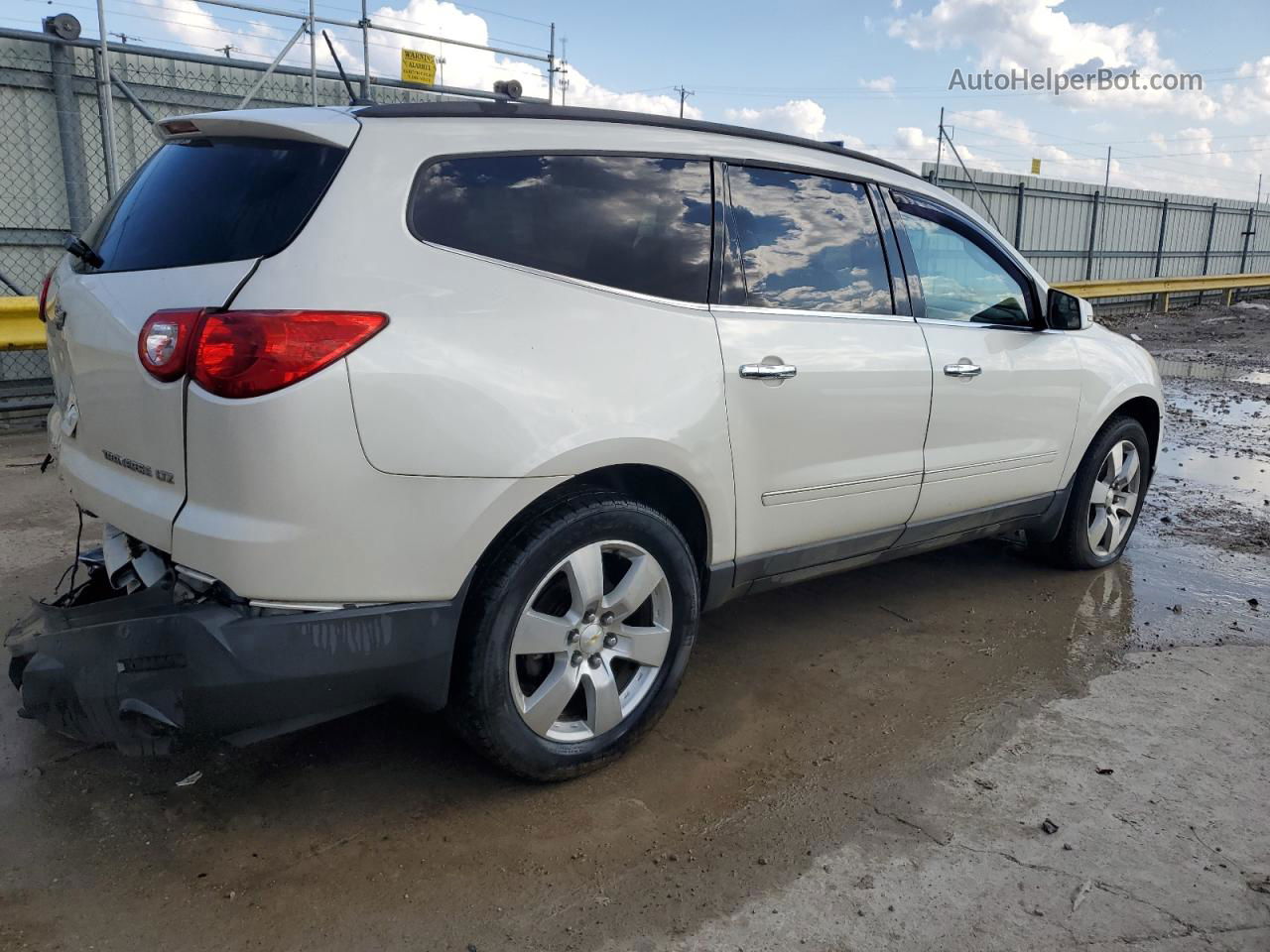 2011 Chevrolet Traverse Ltz White vin: 1GNKVLED1BJ315563