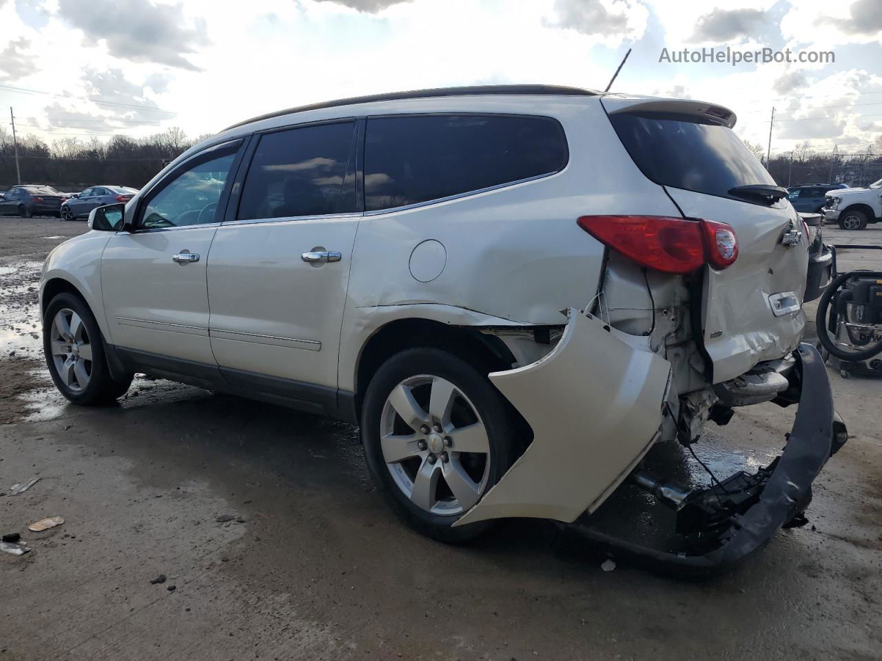 2011 Chevrolet Traverse Ltz White vin: 1GNKVLED1BJ315563