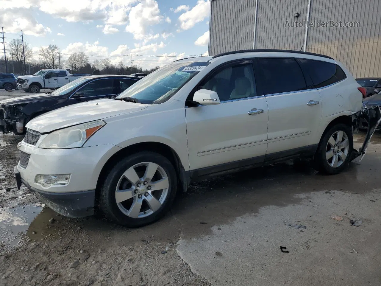 2011 Chevrolet Traverse Ltz White vin: 1GNKVLED1BJ315563