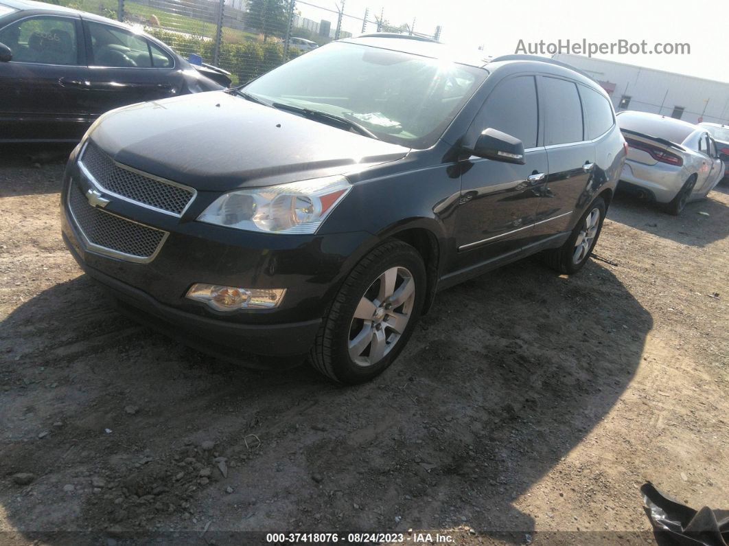 2012 Chevrolet Traverse Ltz Black vin: 1GNKVLED1CJ114716