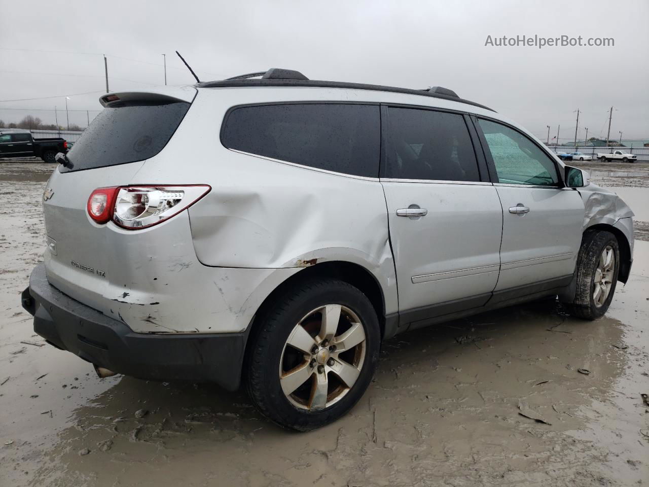 2012 Chevrolet Traverse Ltz Silver vin: 1GNKVLED2CJ333152