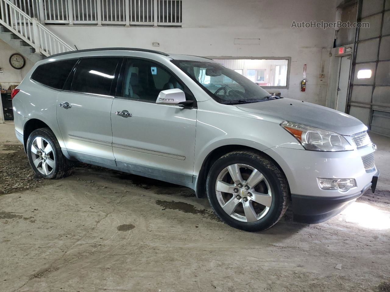 2012 Chevrolet Traverse Ltz Silver vin: 1GNKVLED3CJ110540