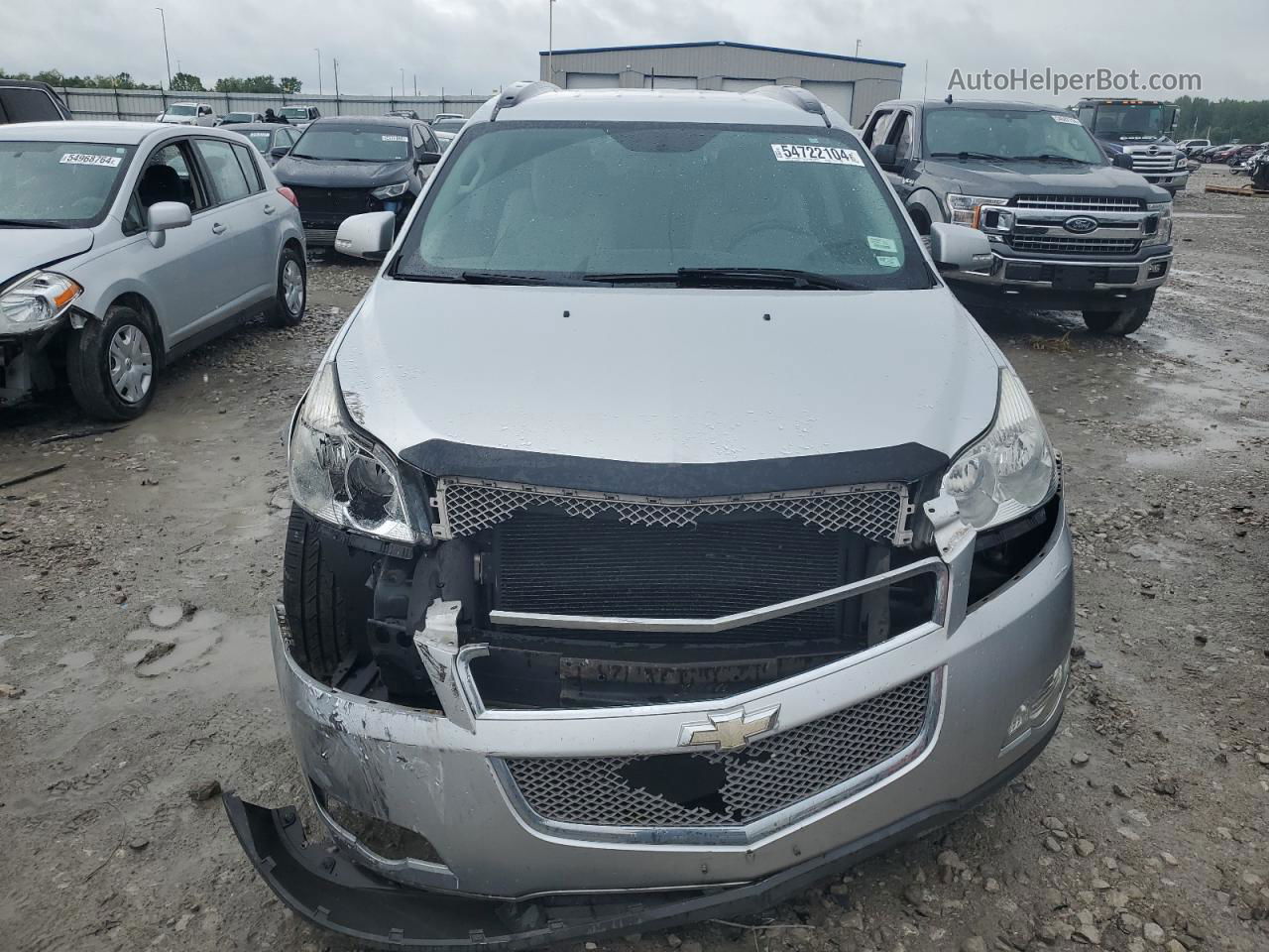 2012 Chevrolet Traverse Ltz Silver vin: 1GNKVLED3CJ238311