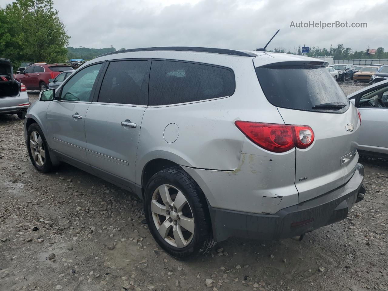 2012 Chevrolet Traverse Ltz Silver vin: 1GNKVLED3CJ238311