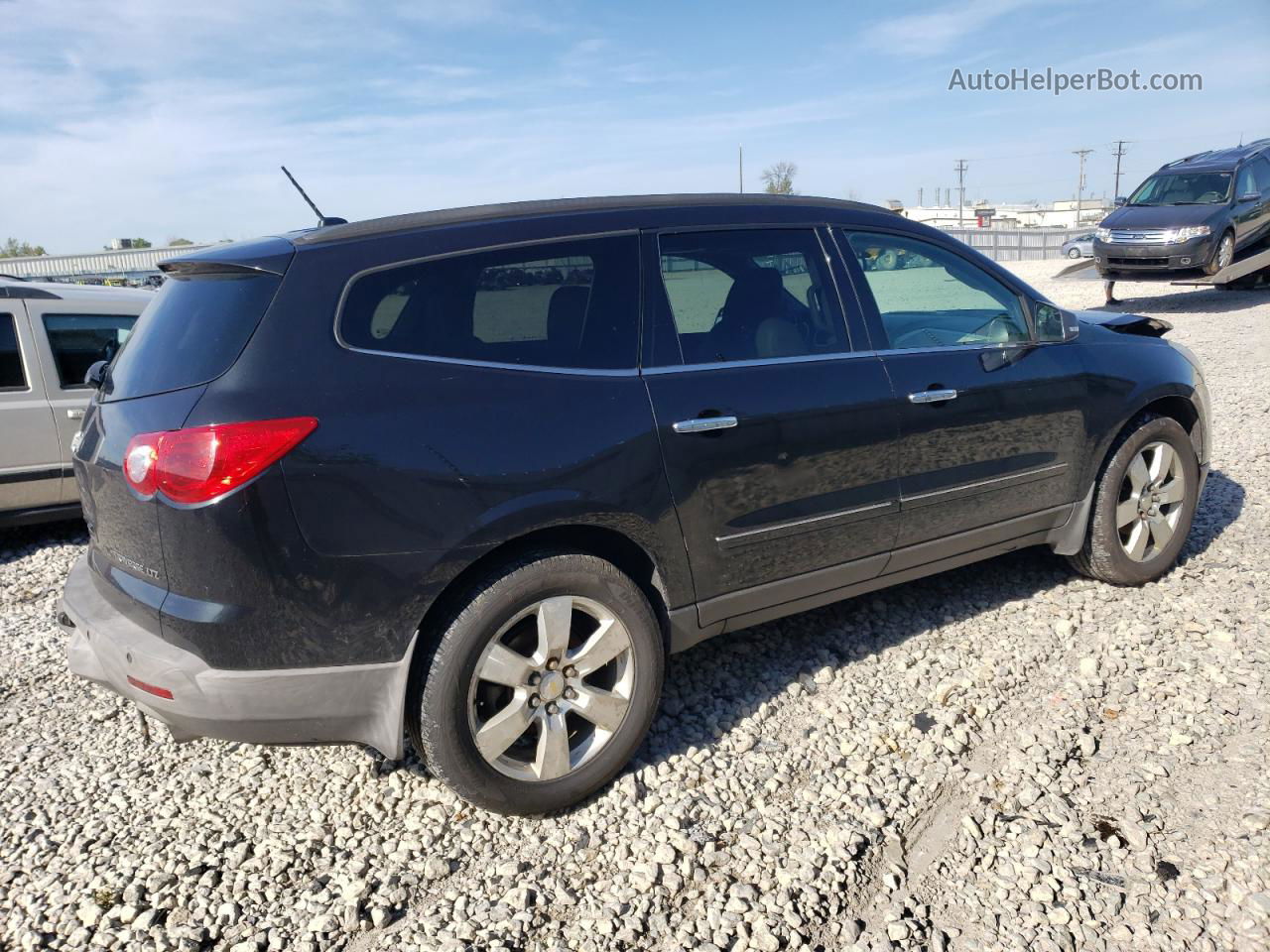 2011 Chevrolet Traverse Ltz Black vin: 1GNKVLED4BJ200214