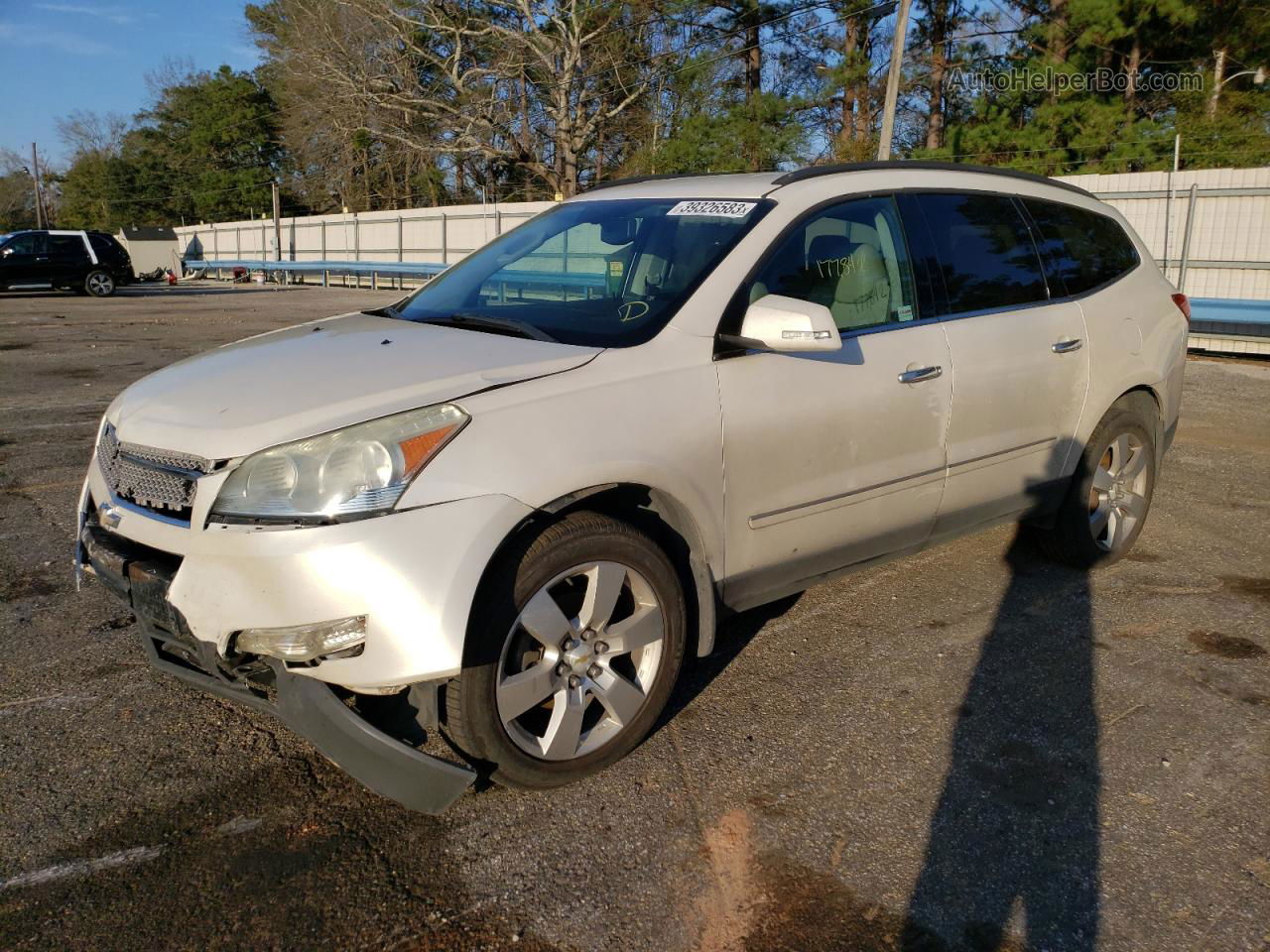 2011 Chevrolet Traverse Ltz White vin: 1GNKVLED4BJ336651