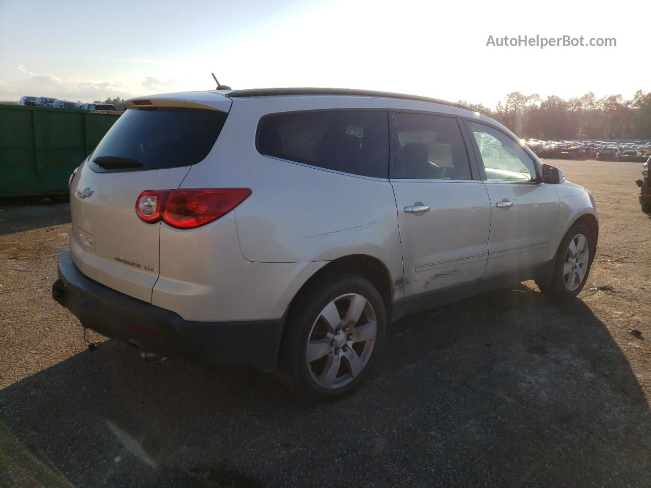 2011 Chevrolet Traverse Ltz White vin: 1GNKVLED4BJ336651