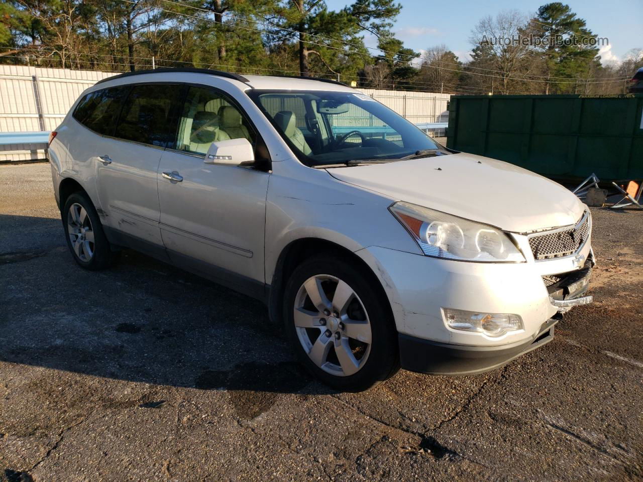 2011 Chevrolet Traverse Ltz White vin: 1GNKVLED4BJ336651