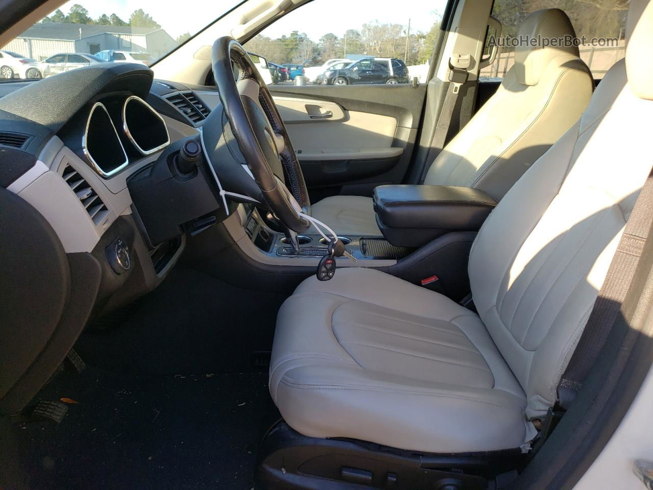 2011 Chevrolet Traverse Ltz White vin: 1GNKVLED4BJ336651