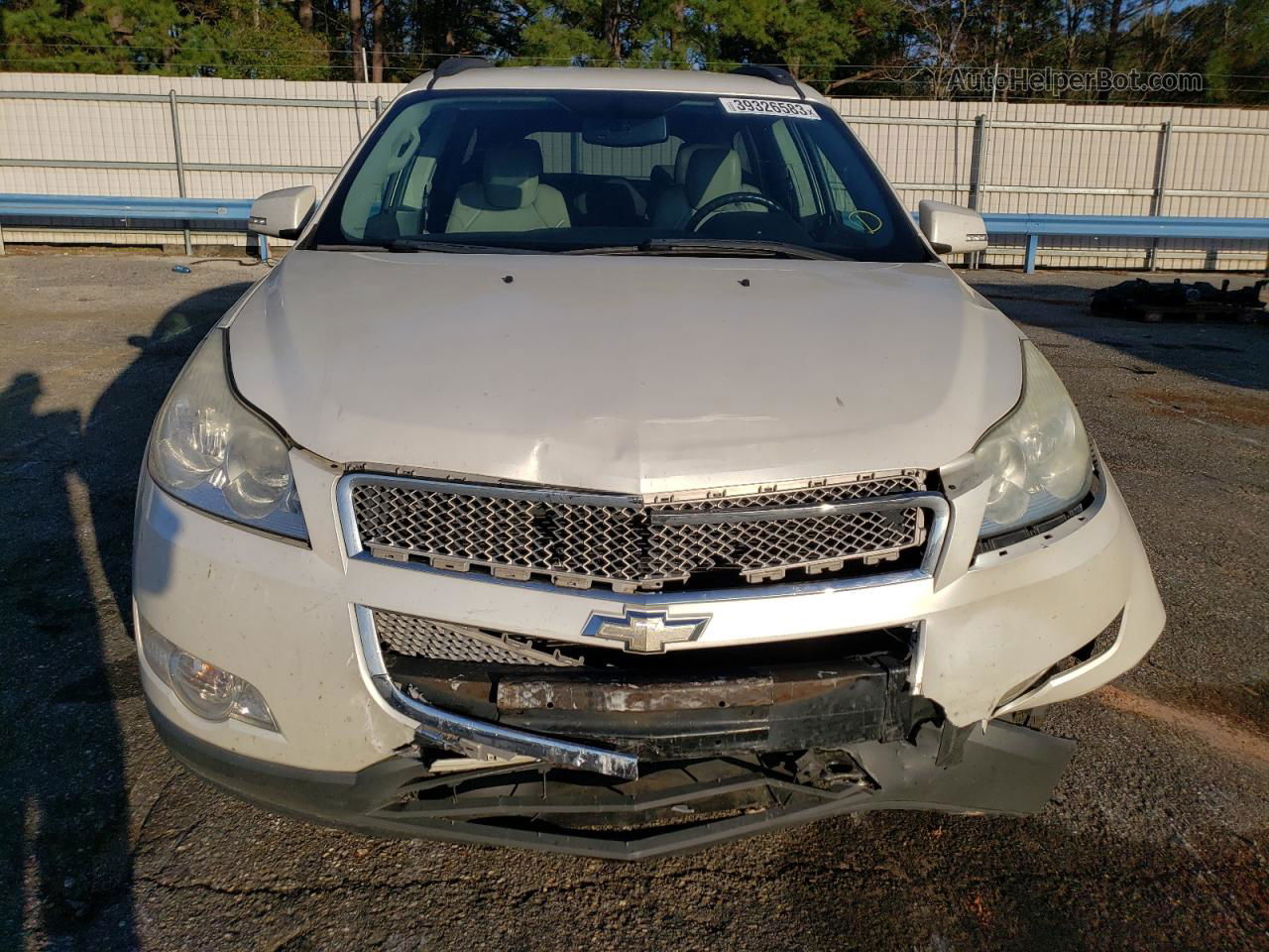 2011 Chevrolet Traverse Ltz White vin: 1GNKVLED4BJ336651