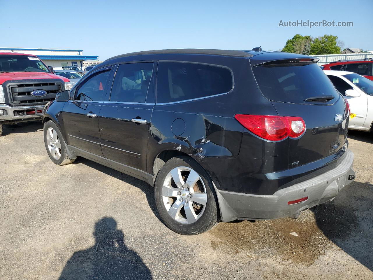 2011 Chevrolet Traverse Ltz Black vin: 1GNKVLED4BJ374767