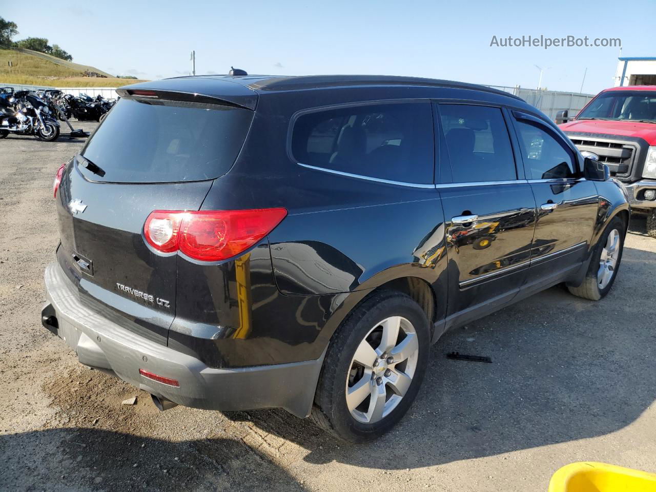 2011 Chevrolet Traverse Ltz Black vin: 1GNKVLED4BJ374767