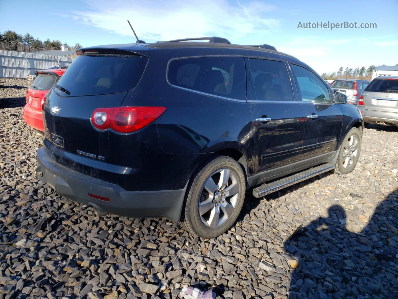 2011 Chevrolet Traverse Ltz Black vin: 1GNKVLED4BJ389110