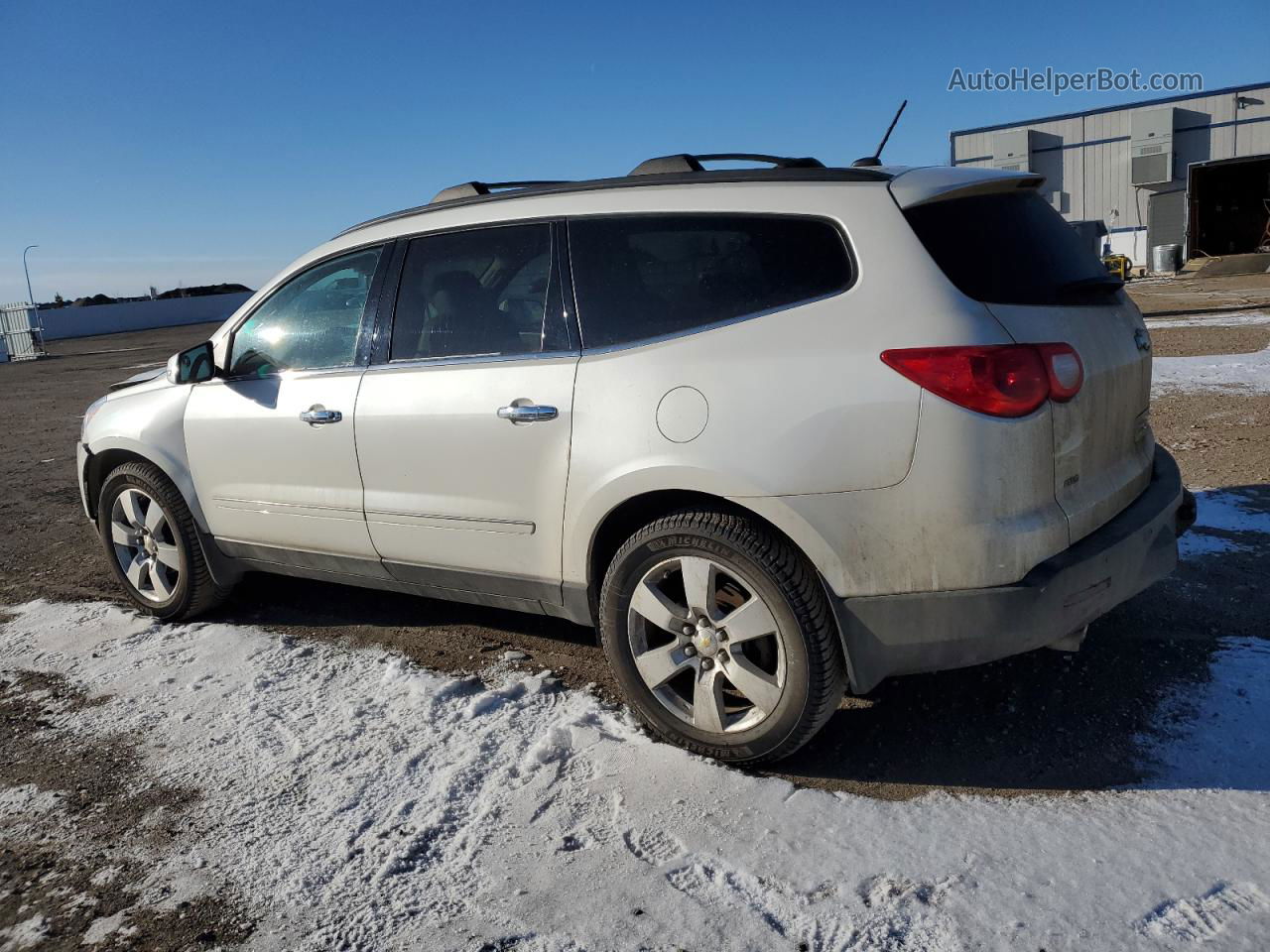 2012 Chevrolet Traverse Ltz White vin: 1GNKVLED5CJ276610