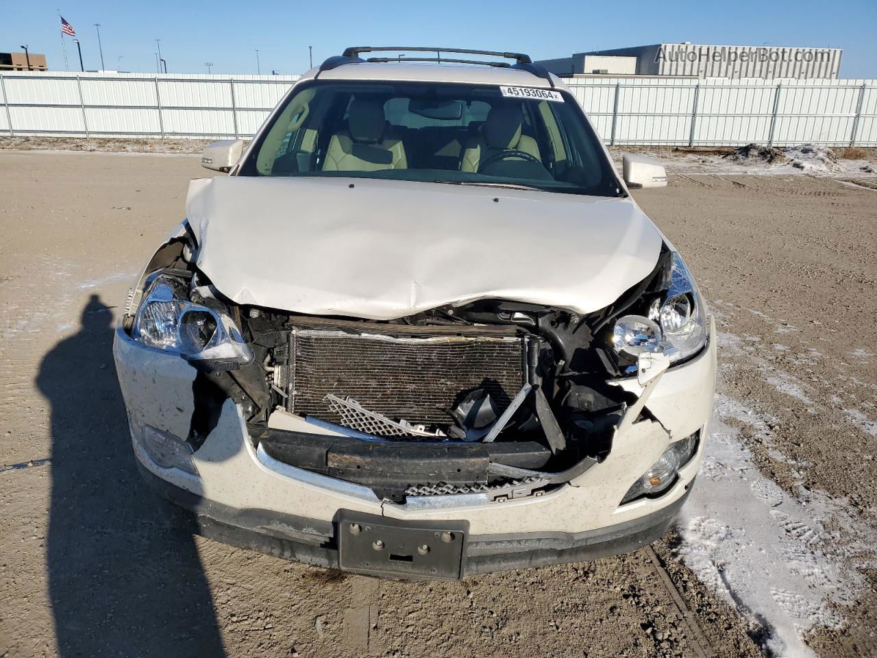 2012 Chevrolet Traverse Ltz White vin: 1GNKVLED5CJ276610