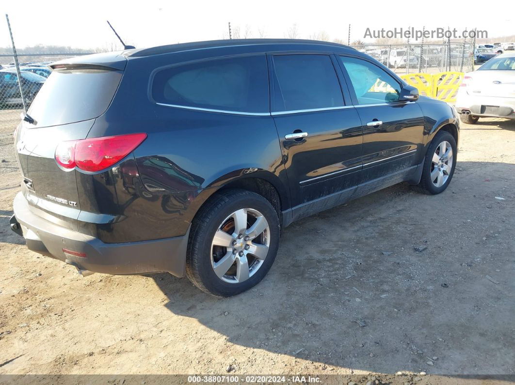 2011 Chevrolet Traverse Ltz Black vin: 1GNKVLED6BJ397144