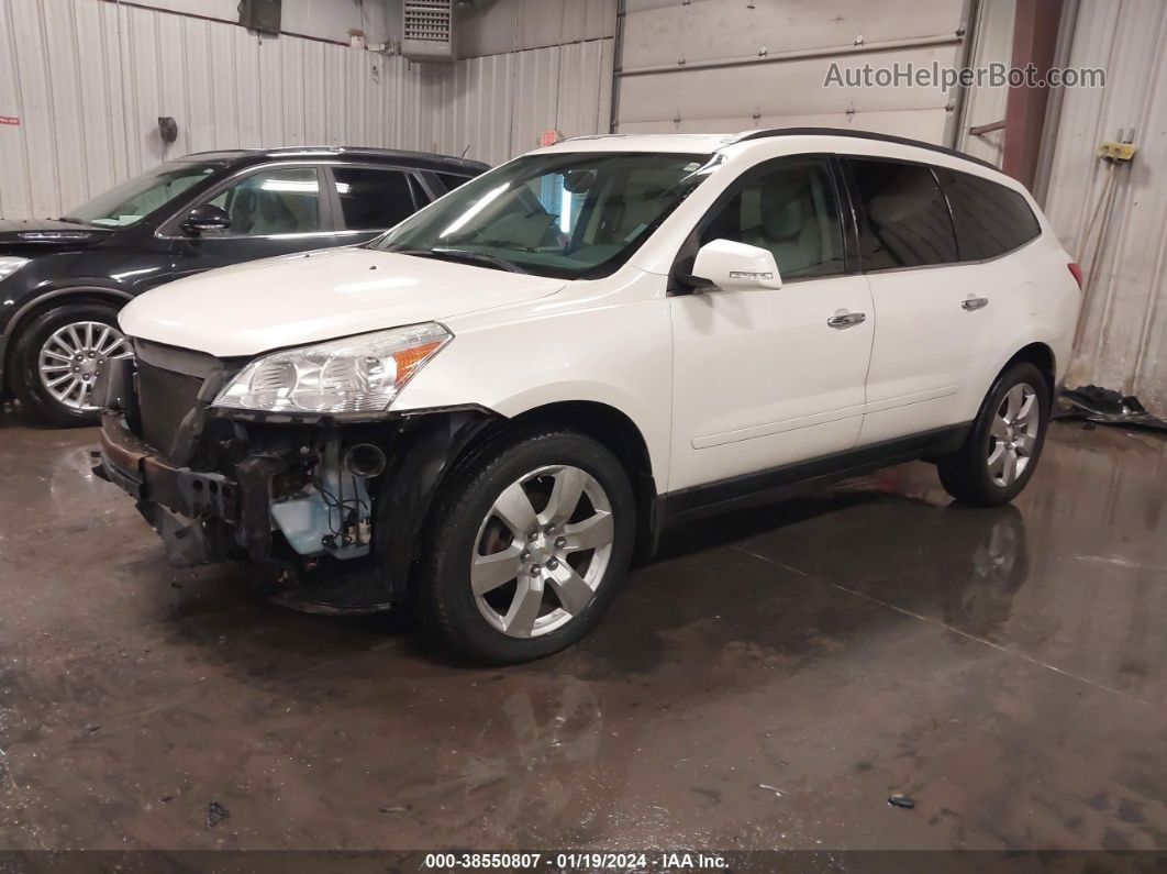 2012 Chevrolet Traverse Ltz White vin: 1GNKVLED6CJ152751