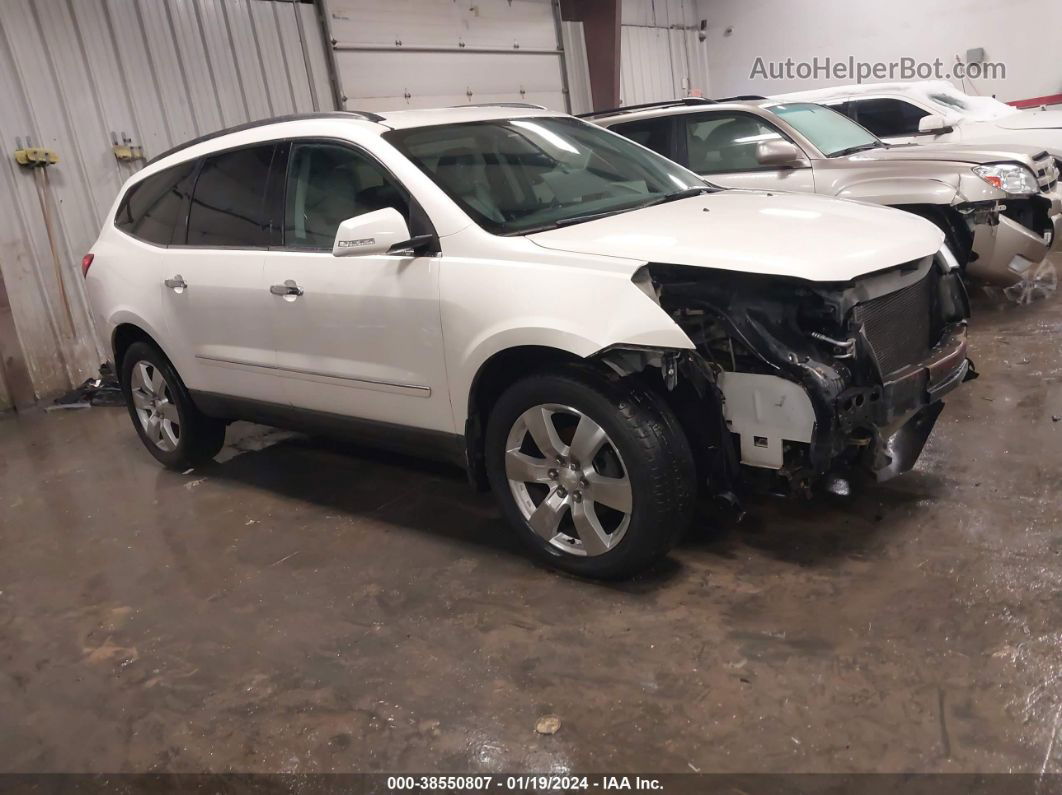 2012 Chevrolet Traverse Ltz White vin: 1GNKVLED6CJ152751