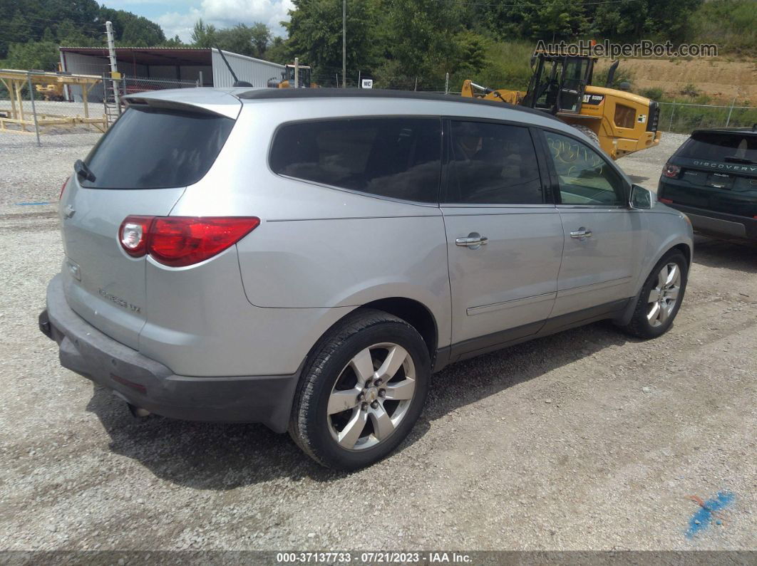 2012 Chevrolet Traverse Ltz Silver vin: 1GNKVLED6CJ238433