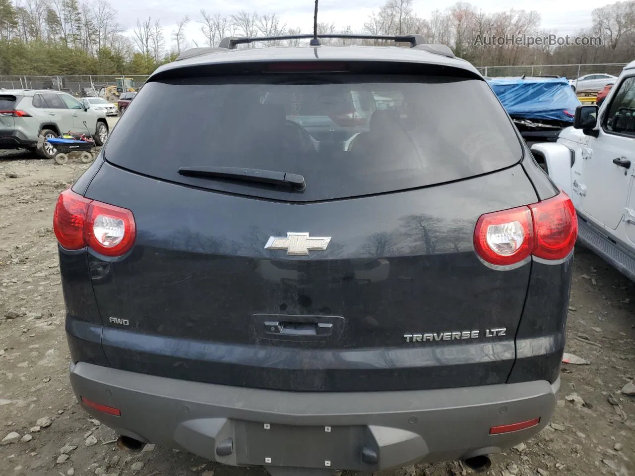 2012 Chevrolet Traverse Ltz Черный vin: 1GNKVLED7CJ230325