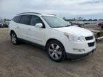 2012 Chevrolet Traverse Ltz White vin: 1GNKVLED7CJ277967