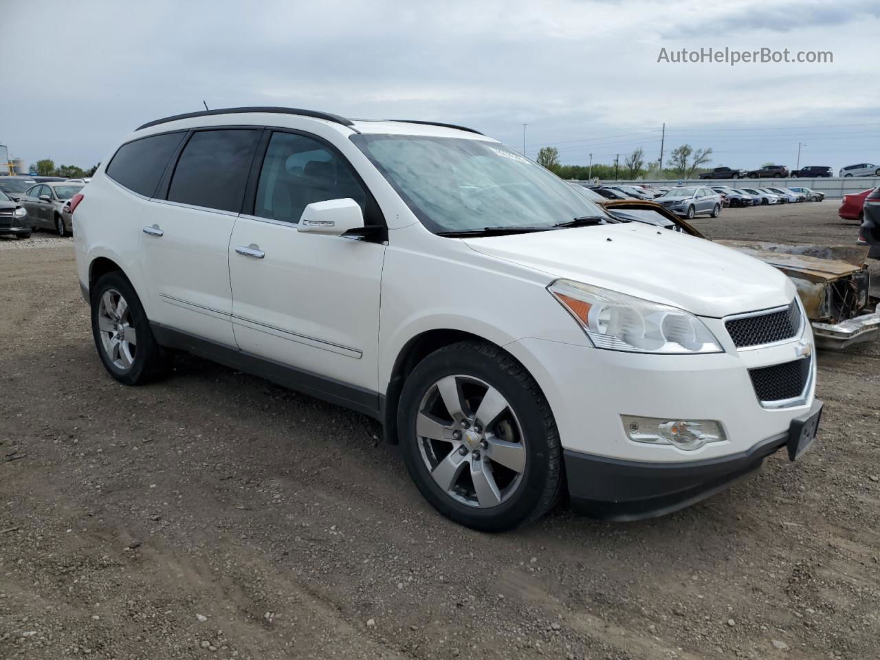 2012 Chevrolet Traverse Ltz Белый vin: 1GNKVLED7CJ277967