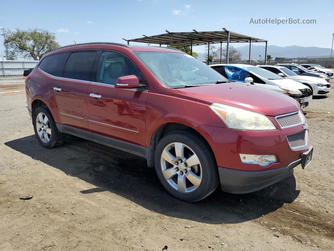 2011 Chevrolet Traverse Ltz Бордовый vin: 1GNKVLED8BJ224256