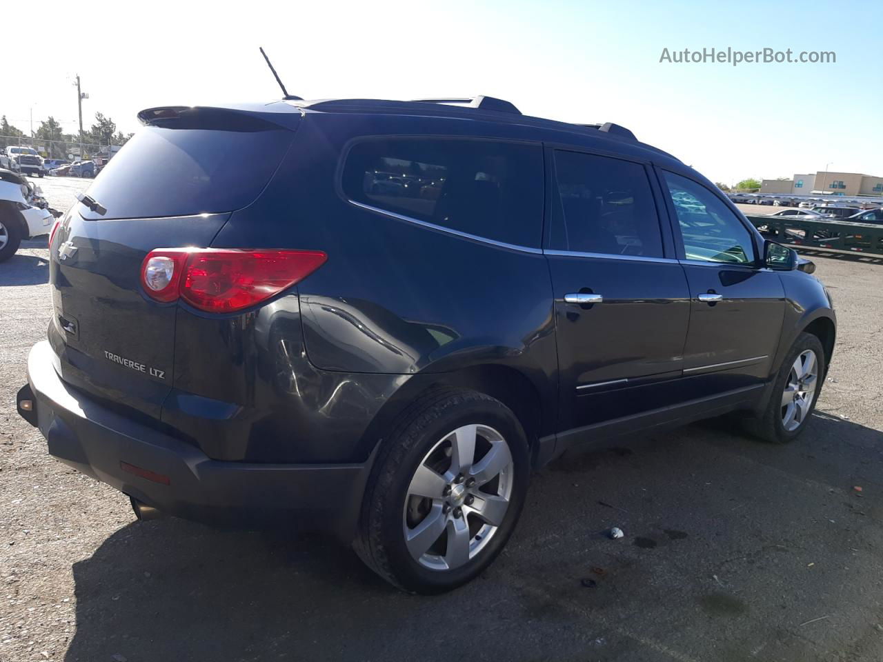 2012 Chevrolet Traverse Ltz Black vin: 1GNKVLED8CJ195780